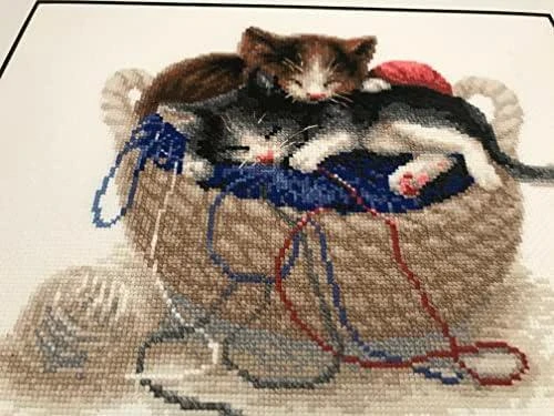 Kittens In A Basket siuvinėjimo rinkinys iš RIOLIS Nr.: 1724