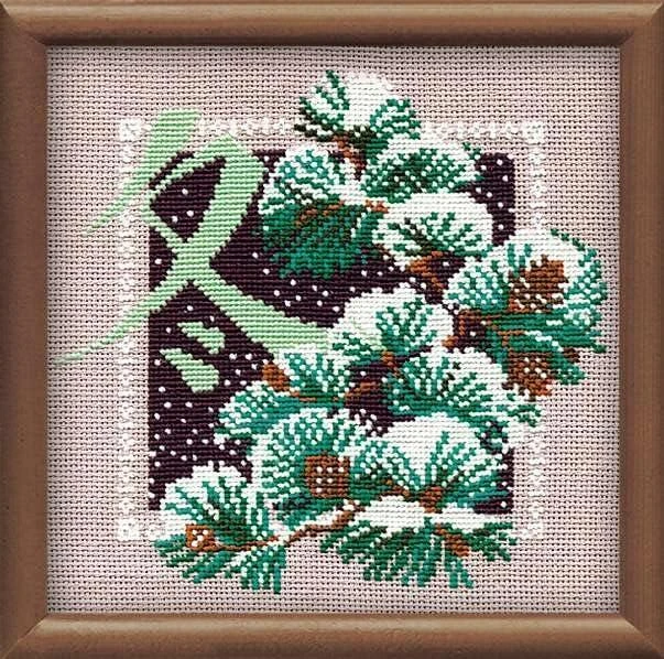 RIOLIS – Create It Yourself – Siuvinėjimo rinkinys „Žiema“ 814 (20x20 cm)