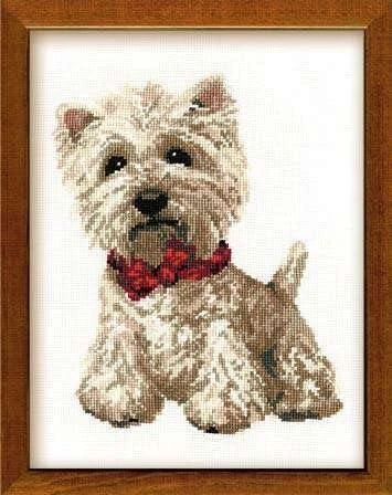 RIOLIS – Create It Yourself – Siuvinėjimo rinkinys „Vakarų Škotijos baltasis“ 945 (20x26 cm)