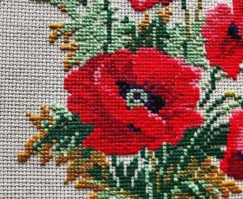 RIOLIS - Create It Yourself - Siuvinėjimo rinkinys „Laukinės aguonos“ 808 (21x30 cm)