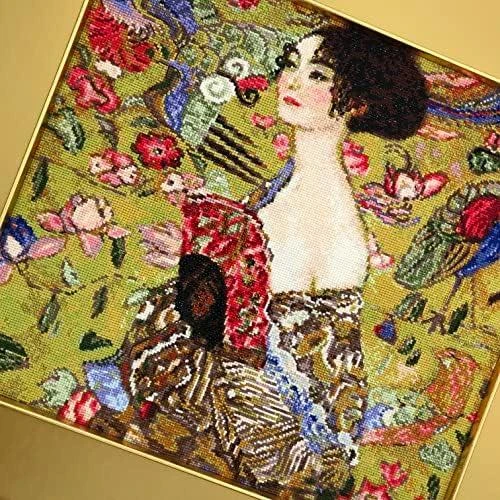 RIOLIS - Create It Yourself - Siuvinėjimo rinkinys „Panelė su veduokle“ 1226 (35x35 cm)