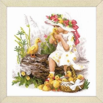 Girl with Ducklings siuvinėjimo rinkinys iš RIOLIS Nr.: 1781
