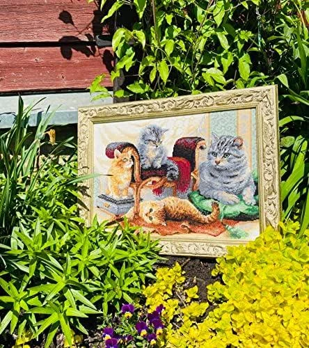 RIOLIS – Create It Yourself – Siuvinėjimo rinkinys „Kačiukų šeimynėlė“ 1327 (40x30 cm)