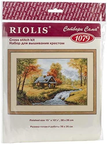 RIOLIS - Create It Yourself - Siuvinėjimo rinkinys „Rudeniškas vaizdas“ 1079 (38x26 cm)