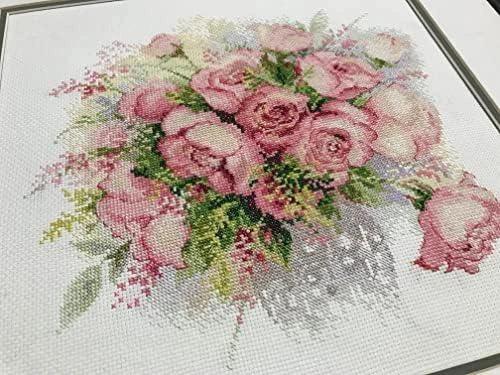 RIOLIS – Create It Yourself – Siuvinėjimo rinkinys „Pastelinės rožės“ 1335 (30x30 cm)
