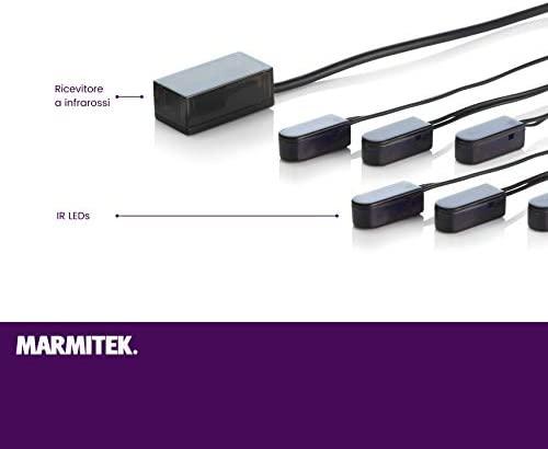 Marmitek Invisible Control 6, Garsas, TV, TV imtuvas, TV priedėlis, Juoda, Balta, 10 m, 60°, 30–60 kHz, DC, USB
