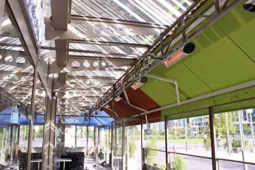 Infraraudonųjų spindulių šildytuvas Veito Blade S 2,5 kW, sidabrinis