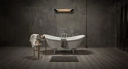 Infraraudonųjų spindulių šildytuvas Veito Blade S 2,5 kW, sidabrinis