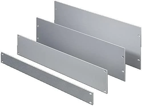 Rittal Blindplatten 1HE Aliuminio 3 Stück
