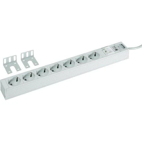 m_Rittal Steckdosenleiste 48,3cm Rittal 7fach mit Schalter 230V/16A - 7240220