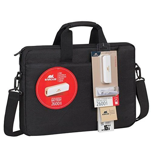 RIVACASE 8035 Nešiojamas kompiuteris Shoulder Bag 15.6"/12 Juodas