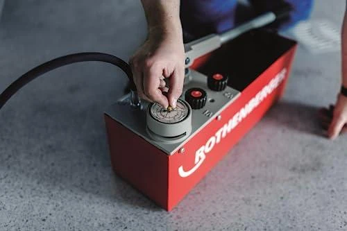 Rankinė pompa vamzdyno testavimui RP 50-S, 0-60 bar, Rothenberger