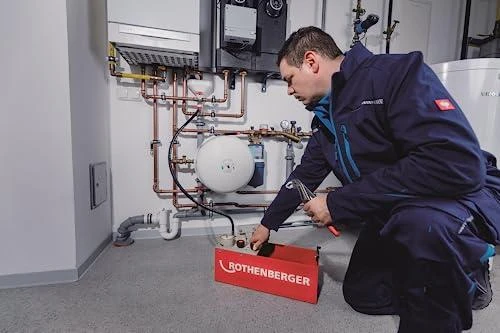 Rankinė pompa vamzdyno testavimui RP 50-S, 0-60 bar, Rothenberger