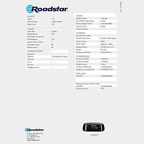 Laikrodis-radija Roadstar CLR-2477