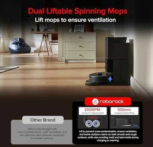 Dulkių siurblys - robotas Roborock QR 798, Juodas