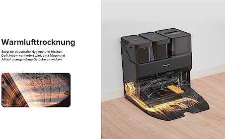 Dulkių siurblys - robotas Roborock S7 Max Ultra su automatine dulkių išsiurbimo stotelė, Juodas