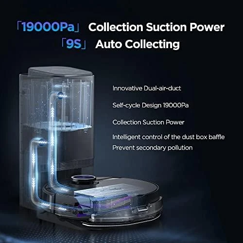 Dulkių siurblys - robotas Midea S8+, Juodas