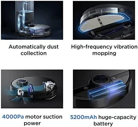 Dulkių siurblys - robotas Midea S8+, Juodas