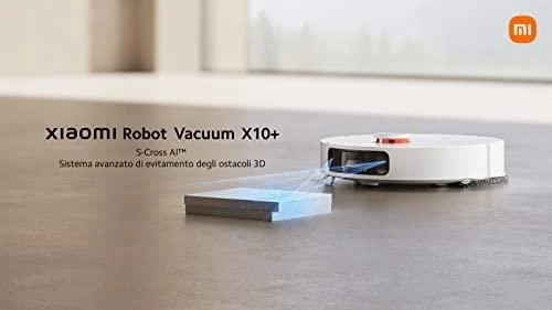 Dulkių siurblys - robotas Xiaomi X10 + su automatine dulkių išsiurbimo stotele, Baltas