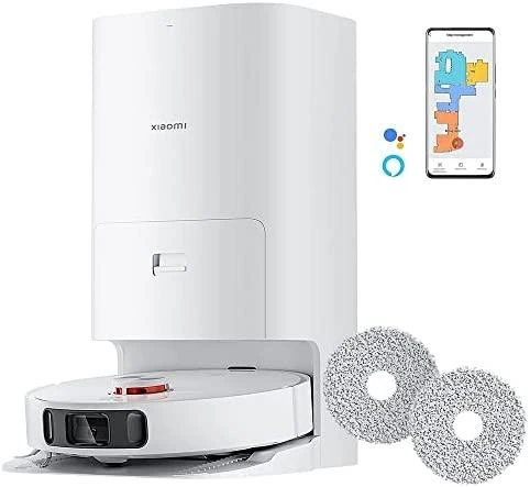 Dulkių siurblys - robotas Xiaomi X10 + su automatine dulkių išsiurbimo stotele, Baltas
