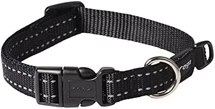 Rogz antkaklis atšvaitas šuniui Reflective HB11A plotis 1,6cm apimtis 26-40cm