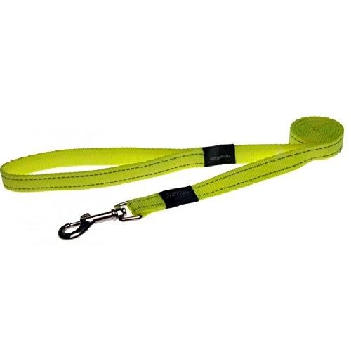 Rogz pavadėlis atšvaitas šuniui Reflective HL06H Geltonas (plotis 2cm; ilgis 140cm)