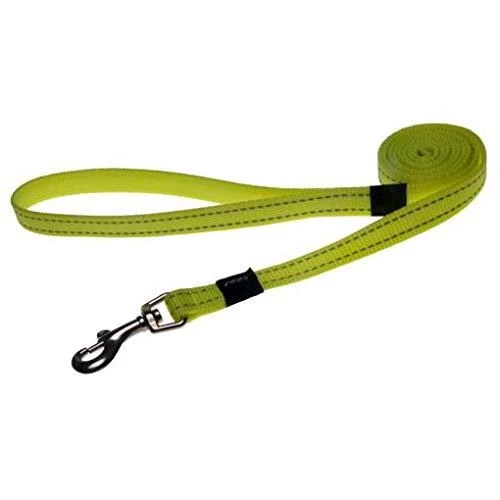 Rogz pavadėlis atšvaitas šuniui Reflective HL11H Geltonas (plotis 1,6cm; ilgis 140cm)