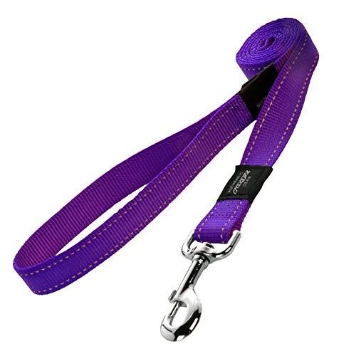 Rogz pavadėlis atšvaitas šuniui Reflective HL05E Bordo (plotis 2,5cm; ilgis 120cm)