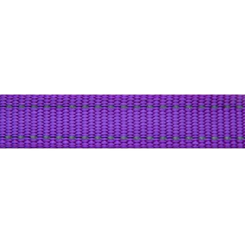 Rogz pavadėlis atšvaitas šuniui Reflective HL05E Bordo (plotis 2,5cm; ilgis 120cm)