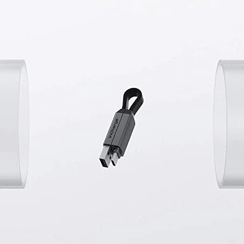 Kabelių rinkinys-raktų pakabukas Rolling Square inCharge® 6 USB-C/Lightning/Micro USB, 6cm/ 6770055