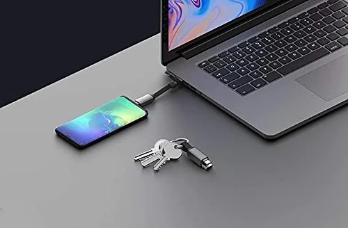 Kabelių rinkinys-raktų pakabukas Rolling Square inCharge® 6 USB-C/Lightning/Micro USB, 6cm/ 6770055