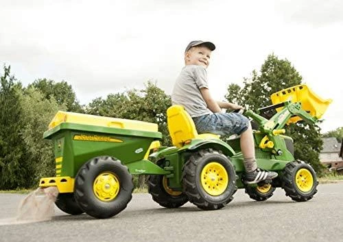 Rolly Toys Priekaba / Sėjiklis Smėlio Barstytuvas 2 in 1 John Deere