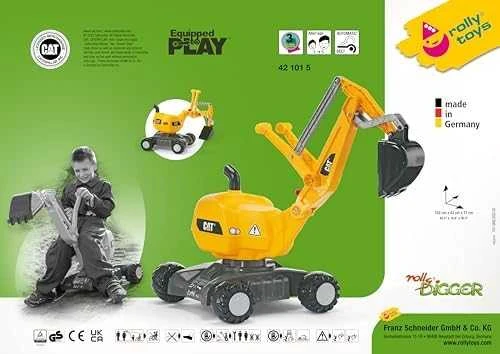 Rolly Toys vaikiškas K特pyrinis CAT su 360 laipsnių sukimu