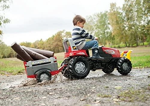 Rolly Toys RollyJunior RT pedalinis traktoriukas su priekaba