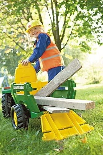 Rolly Toys Prikabinamas Priekabas JOHN DEERE su Atidarančiomis Durimis