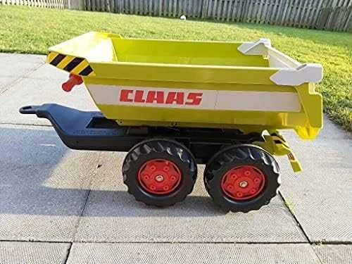Rolly Toys CLAAS rollyTrailer puspriekabė su pakeliamu kėbulu