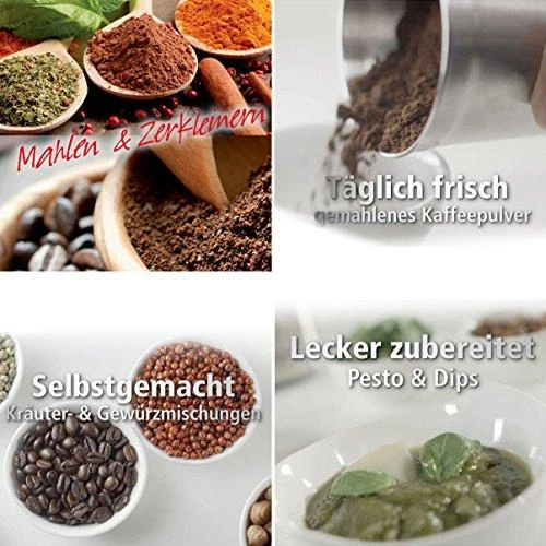 Kavamalė Rommelsbacher Spice and Coffee Grinder EGK 200 Nerūdijantis plienas, 200 W