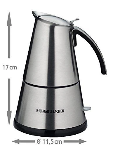 Espresso Maker Rommelsbacher EKO 364/E Semi-automatinis, 365 W, Nerūdijantis plienas