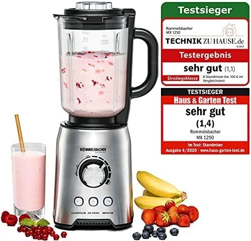 RML Rommelsbacher MX 1250 trintuvas 1,75 L Pastatomas trintuvas 1200 W Nerūdijančiojo plieno