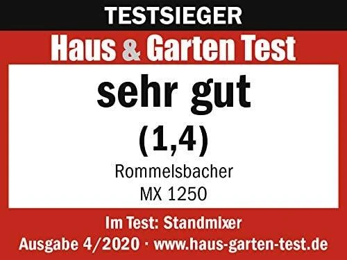 RML Rommelsbacher MX 1250 trintuvas 1,75 L Pastatomas trintuvas 1200 W Nerūdijančiojo plieno