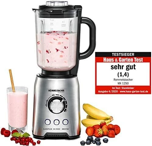 RML Rommelsbacher MX 1250 trintuvas 1,75 L Pastatomas trintuvas 1200 W Nerūdijančiojo plieno