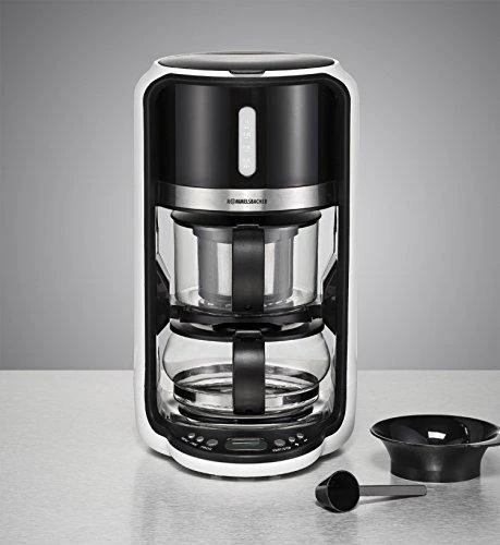 Virdulys Rommelsbacher TA 1200 Tea maker, Glass, Juodas, 1200 W, 1 L
