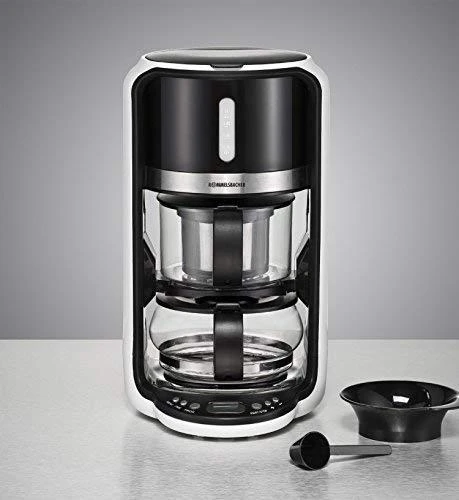 Virdulys Rommelsbacher TA 1200 Tea maker, Glass, Juodas, 1200 W, 1 L