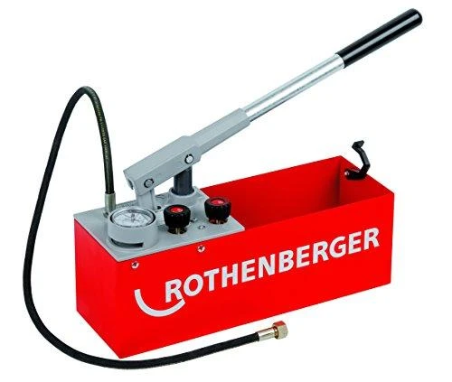 Rankinė pompa vamzdyno testavimui RP 50-S, 0-60 bar, Rothenberger