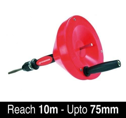 Vamzdžių valymo įrenginys Rothenberger ROSPI 6 H-E; 6,4 mm x 4,5 m