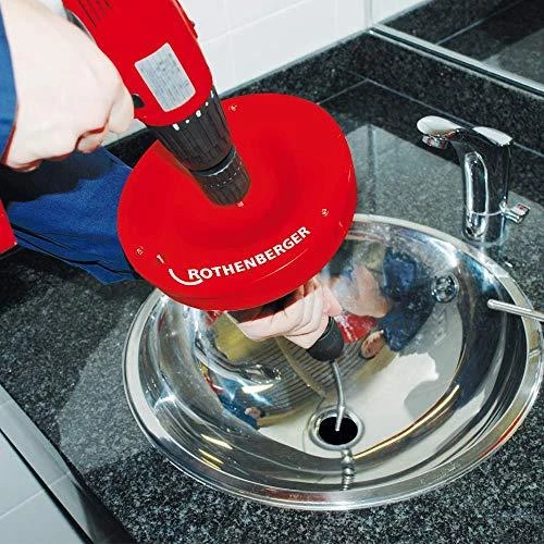 Rankena su spirale kanalizacijos valymui Rothenberger ROSPI 8 H+E Plus