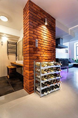 Vyno Stovas - ROTHO Vario Sulankstomas Stacking 6 Buteliams Antracito Spalvos
