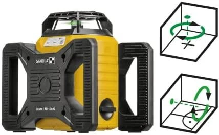 Lazerinis rotacinis nivelyras LAR 160 + imtuvas REC 160 RG, žalias, Stabila