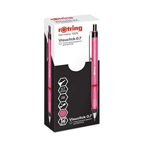 Automatinis pieštukas Rotring Visuclick 0.7mm 2B Rožinis - 2089094