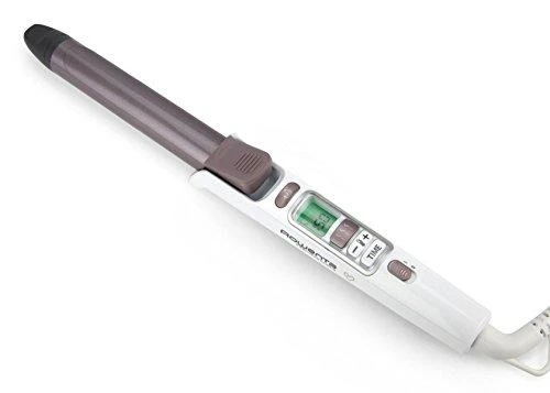 Rowenta Hair Suktukas CF3460F0 Keraminė šildymo sistema, Statinės skersmuo 25 mm, Temperatūra (min) 130 °C, Temperatūra (maks.) 200 °C, Šildymo lygių skaičius 8, Ekranas LCD, Snow baltas/metal cinamono rožinė